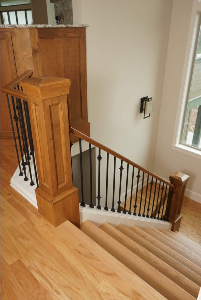 Custom Built stairs and handrails in Knoxville, TN by Rahimi Custom Construction